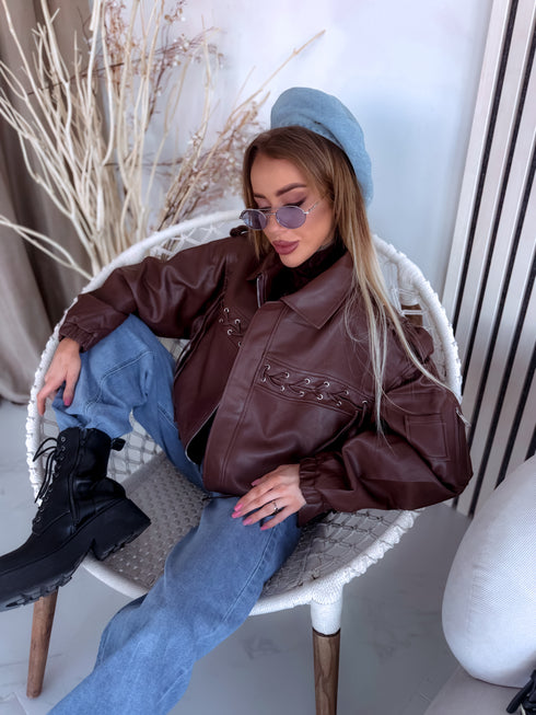 Faux leather jacket "CHOCO STYLE" PU7287