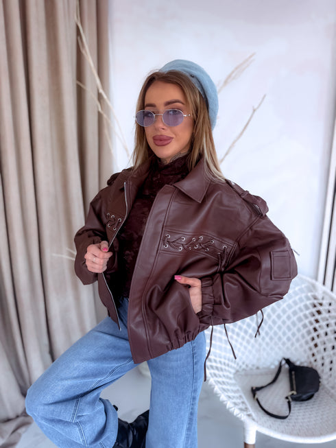 Faux leather jacket "CHOCO STYLE" PU7287