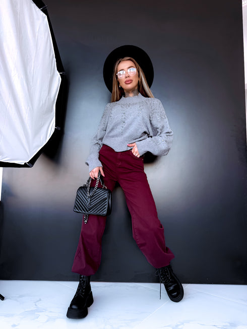 Džemperis "ACCENT" CK012 - PILKAS