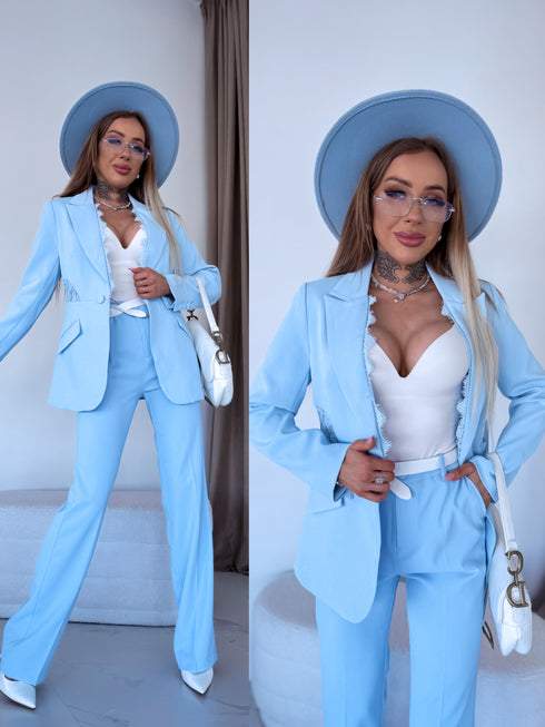 LUX komplektas "LUXURY DV1033" - šviesiai mėlyna