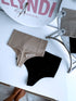 (2pcs) String type panties T0153 - BEIGE + BLACK