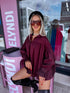 Cotton blouse "AVENUE" 10275 - BURGUNDY