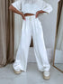 Pants "BURNING 5835" - WHITE