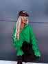 Jacket with lace lining "NECTAR V11002" - GREEN