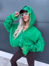 Jacket with lace lining "NECTAR V11002" - GREEN