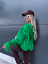 Jacket with lace lining "NECTAR V11002" - GREEN