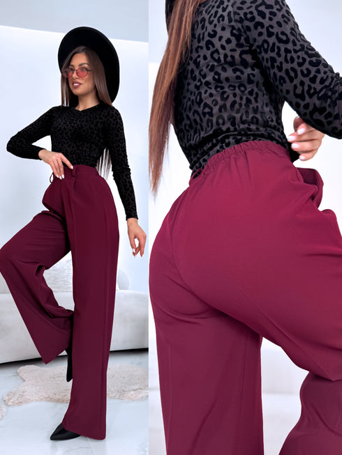 Auduma bikses "LAST KISS" 3715 - BORDO