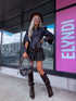 Denim jacket "FESTIVAL MUSE" Z2681 - DARK BLUE