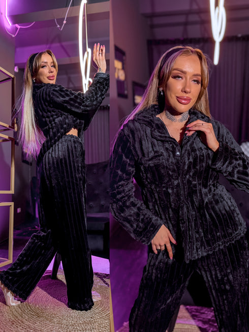 Namų kostiumas "HOME LINE PJ6682" - JUODAS