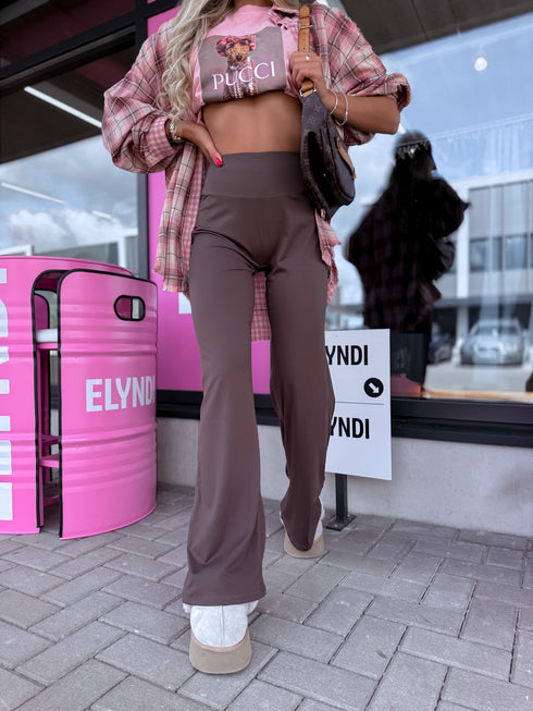 Elastingos kelnės "SATURDAY" LM8858 - CHOCO