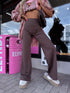 Elastingos kelnės "SATURDAY" LM8858 - CHOCO
