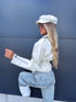 Faux leather jacket "STEEL SOUL" 16188 - LIGHT BEIGE