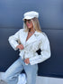 Faux leather jacket "STEEL SOUL" 16188 - LIGHT BEIGE