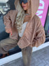 Jacket with lace lining "NECTAR V11002" - CAPPUCCINO