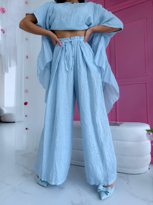 LIELIZMĒRA lina komplekts "AMBER 7261" - gaiši zils