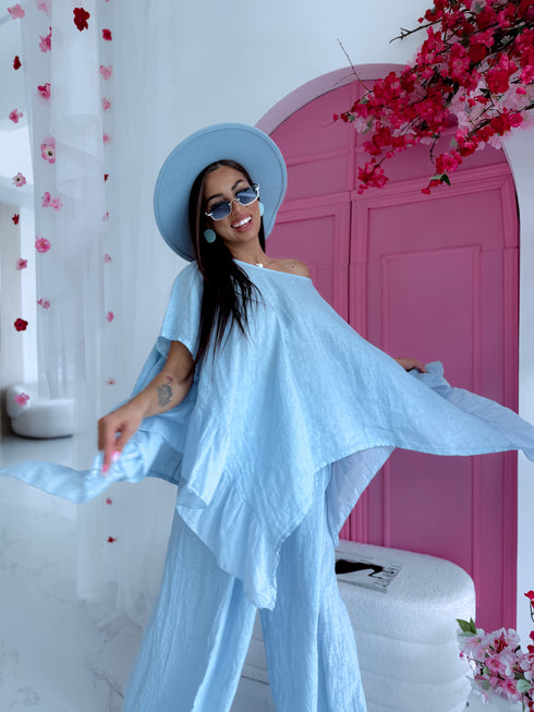 LIELIZMĒRA lina komplekts "AMBER 7261" - gaiši zils