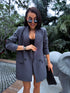 Oversize, classic jacket - GRAY
