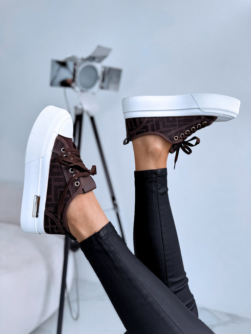 Sneakers "Juicy story A018" - CHOCO