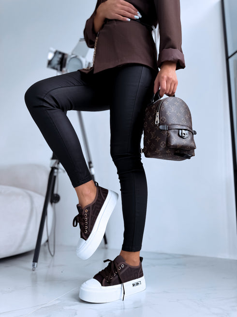 Sneakers "Juicy story A018" - CHOCO