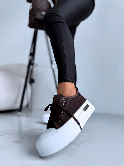 Sneakers "Juicy story A018" - CHOCO