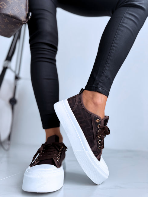 Sneakers "Juicy story A018" - CHOCO