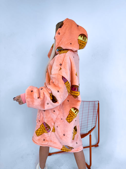 ELYNDI light blanket sweater "ICE CREAM"