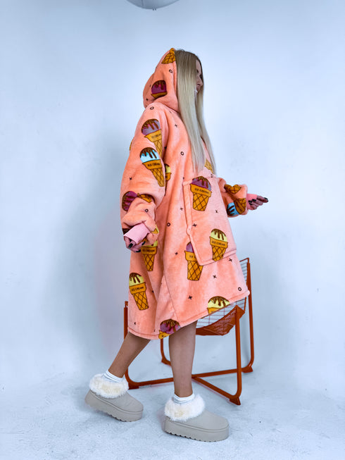 ELYNDI light blanket sweater "ICE CREAM"