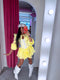 Extended blouse "Tender R13085" - YELLOW