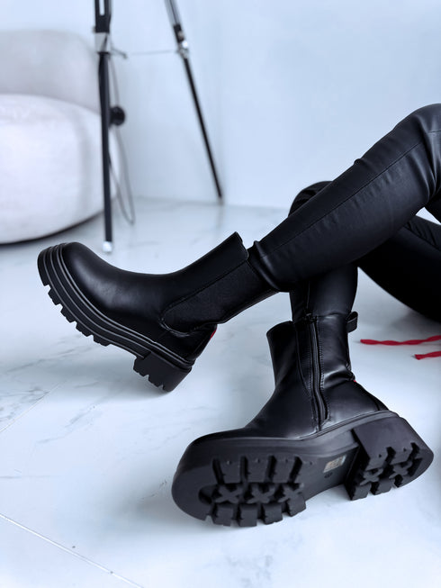 MELNI batai su guma šone "HEARTSTEP QH7821"