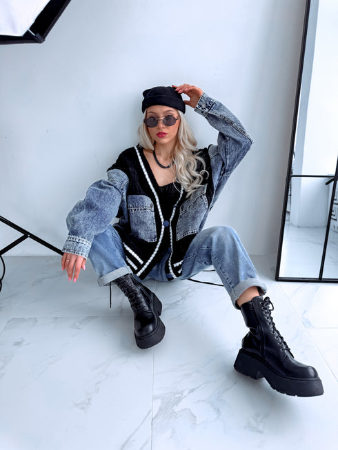 Adīta jaka "INDIGRA" TY26188 - MELNA