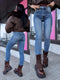 Push-up jeans "PERFECT" T5356-3 - BLUE