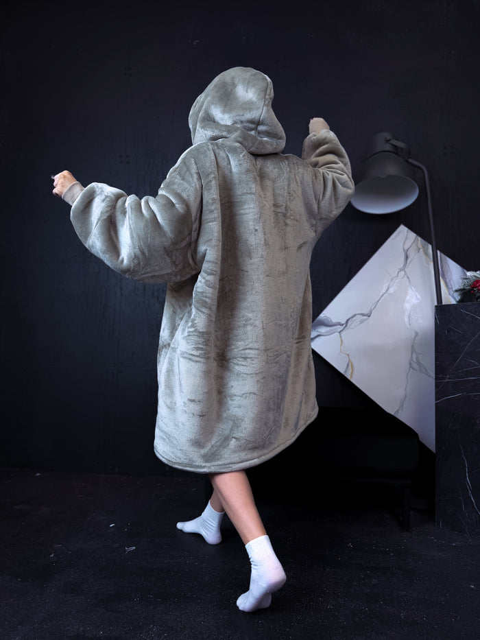 ELYNDI Lux blanket Sweater - LIGHT HAKI