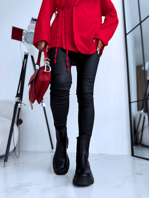 MELNI batai su guma šone "HEARTSTEP QH7821"