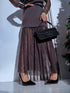 Knitted dress "ICE QUEEN 55890" - CHOCO