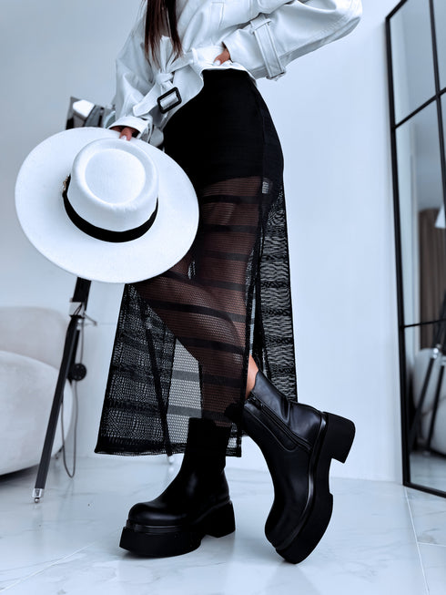 Side Elastic Boots "NEW STYLE LQ-139" – Black