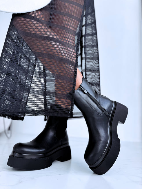 Side Elastic Boots "NEW STYLE LQ-139" – Black