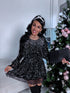Kleita "SILVER SPARKL STAR 7785" - MELNA PRE-ORDER