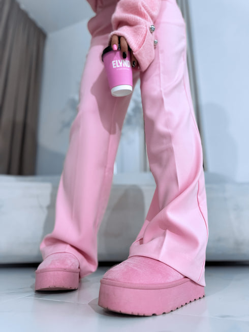 Classic, LIGHT PINK, fabric trousers "SEASON HIT" VS02