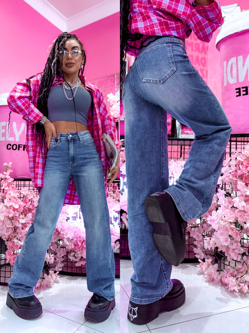 VINTAGE ZILAS džinsa bikses "EXCEPTION" T6270-3