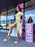 Dress with print "ADELINE 10635" - YELLOW