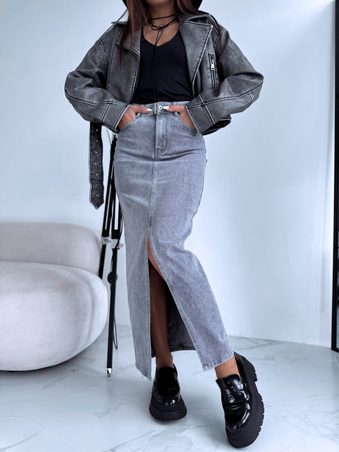 PELĒKI džinsa svārki ar šķēlumu "ONLY MODA" HM6679