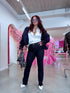 STRAIGHT jeans "LIKE BLUE DJ2791" - DARK WAVE