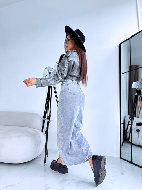 PELĒKI džinsa svārki ar šķēlumu "ONLY MODA" HM6679