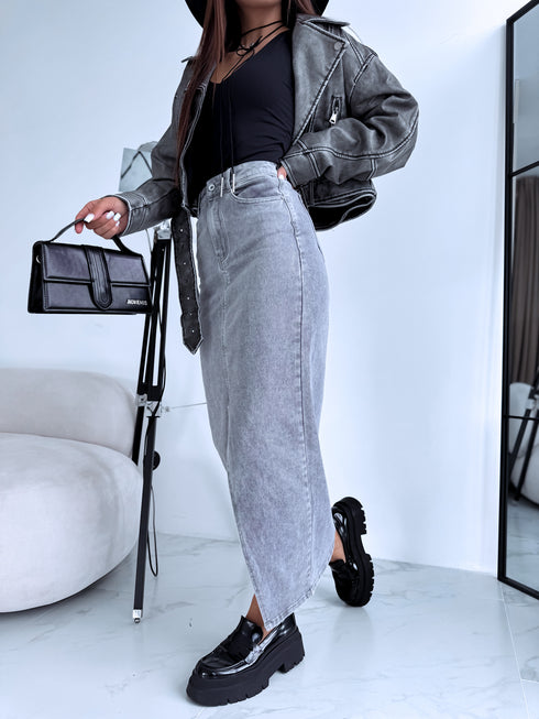 PELĒKI džinsa svārki ar šķēlumu "ONLY MODA" HM6679