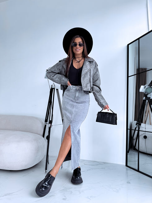 PELĒKI džinsa svārki ar šķēlumu "ONLY MODA" HM6679