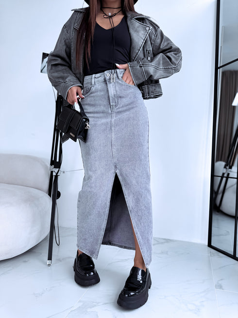 PELĒKI džinsa svārki ar šķēlumu "ONLY MODA" HM6679