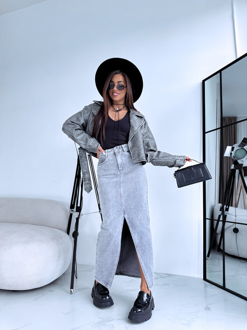 PELĒKI džinsa svārki ar šķēlumu "ONLY MODA" HM6679