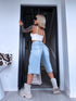 Bermudu šorti "RIVIERA DENIM" S8061-2 - GAIŠI ZILI