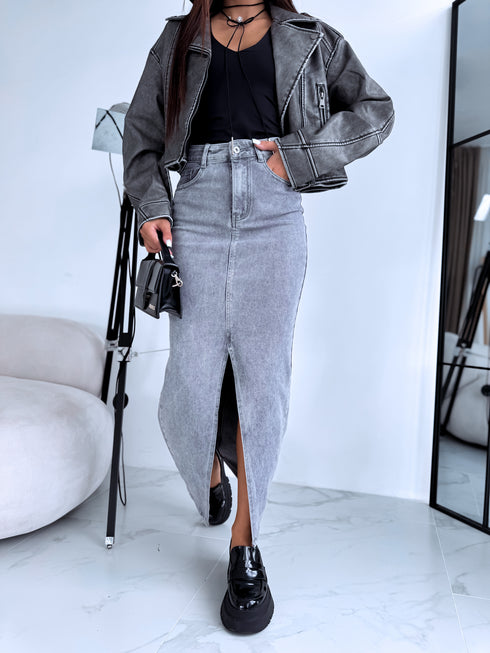 PELĒKI džinsa svārki ar šķēlumu "ONLY MODA" HM6679