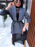 Oversize, classic jacket - GRAY